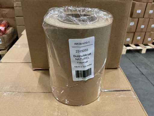 Lot Pipe Sleeve Kraft naturalne 18cmx100m (60x)