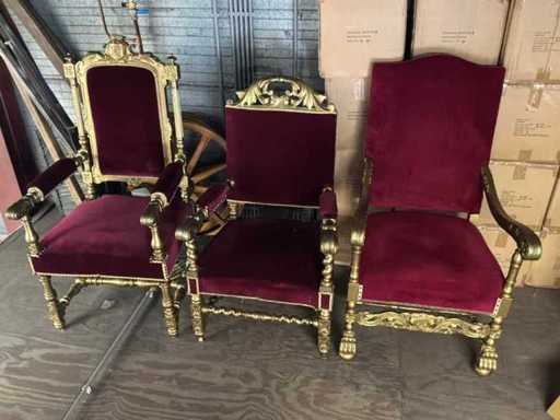 Krzesło tronowe (3x)