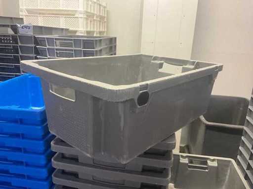 Batch of various PVC stacking bins (26x)