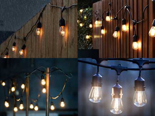  10 meters E27 Waterproof Fairy Lights cable connectable (6x)