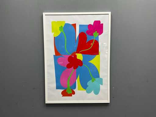 Gerahmte gedruckte "Blumen"
