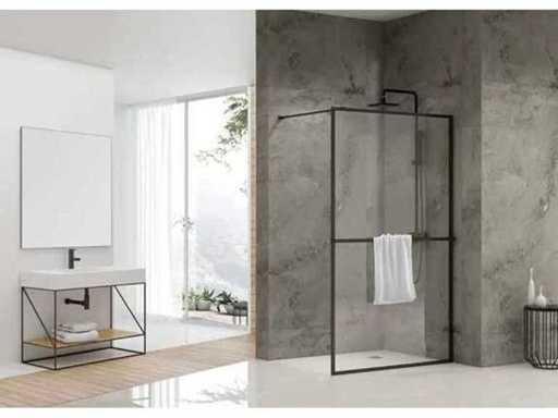 Inloopdouche Van Rijn products met handdoekhouder 120x200cm