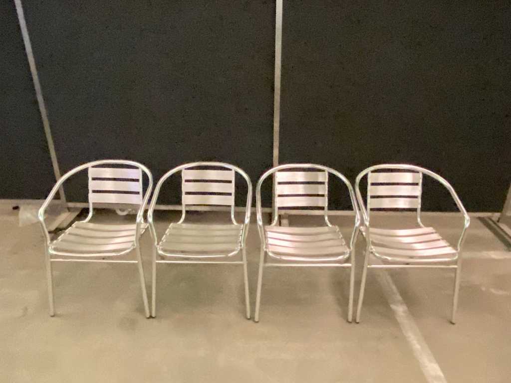 Krzesło bistro aluminiowe (34x)