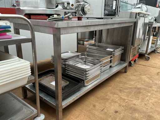 Tavolo da lavoro in acciaio inox