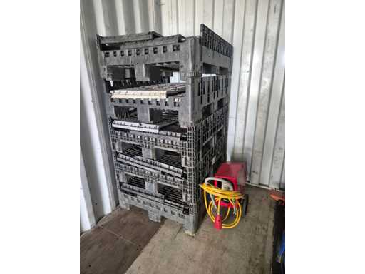 inklapbare kunststof opslagbakken (5x)