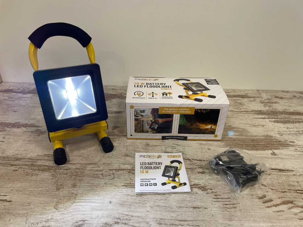 Mr Safe LED Floodlight 10W Outdoor Lighting (6x)