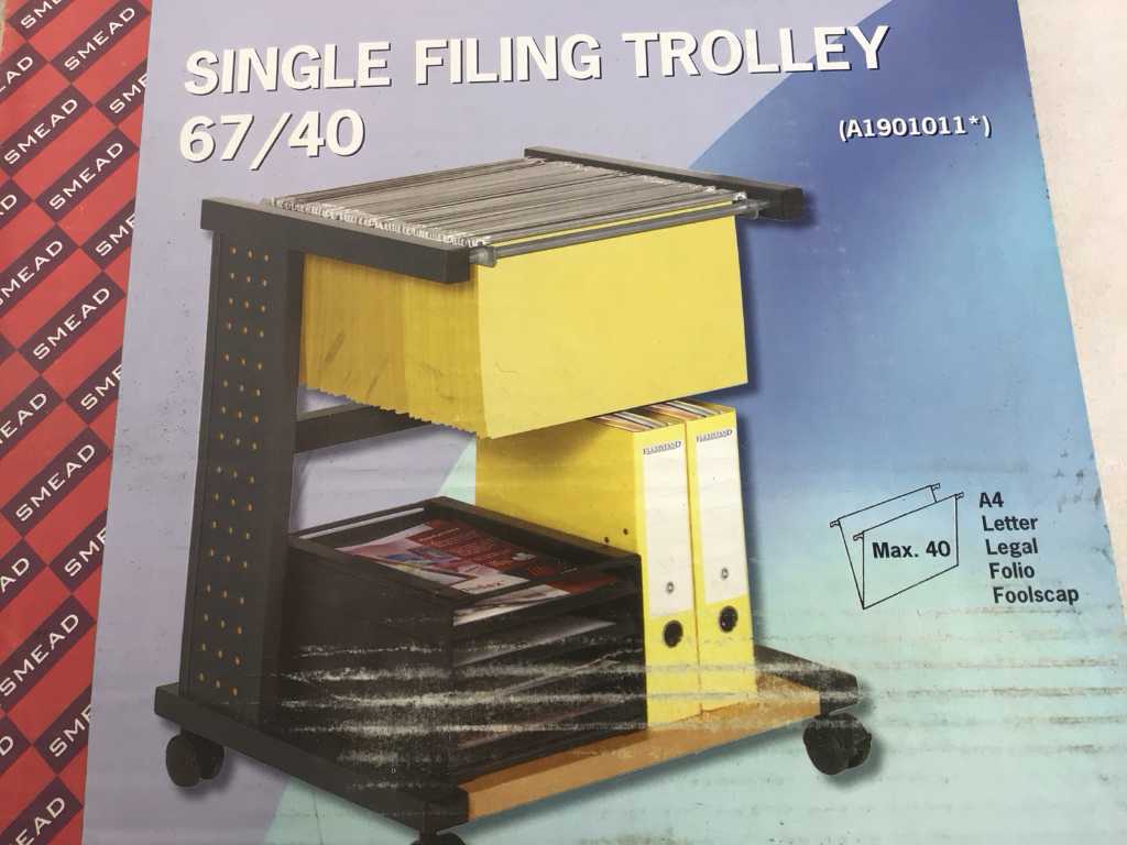 Smead Single filing trolley 67/40 Trolley (8x)