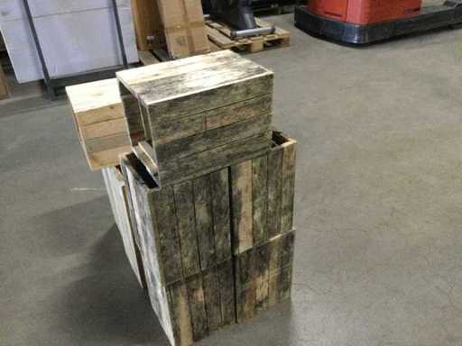Holz-Blumenkästen (10x)