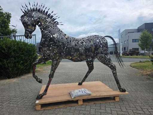 Statue de jardin de chevaux faite main