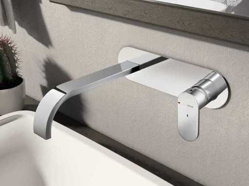Hotbath Friendo Built-in washbasin mixer tap with cascade spout finish part