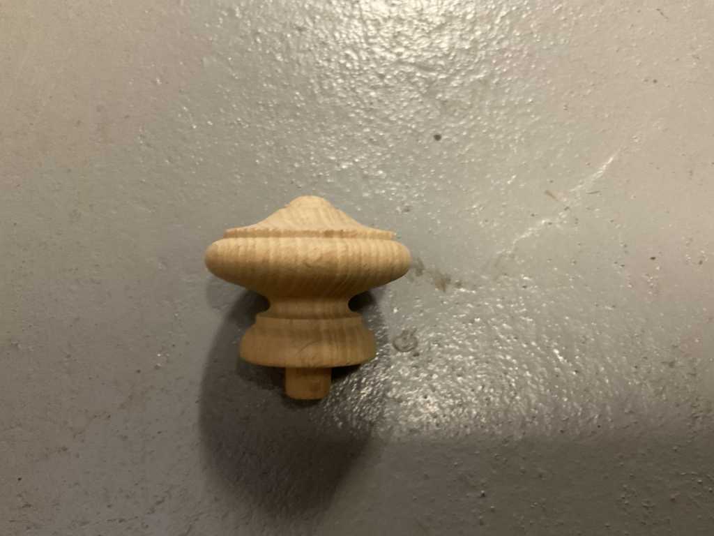 Beech wood knob