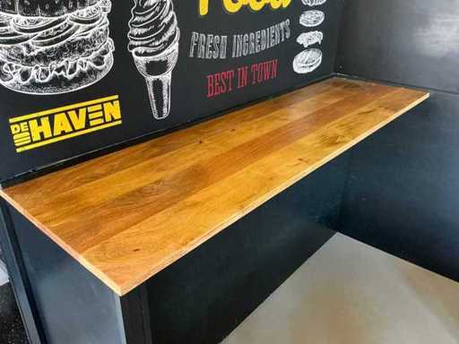 Drewniana płyta barowa