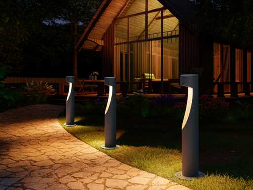 Lampe de jardin - 12W - 60 cm - 3500K Blanc chaud - IP54 Étanche - SLA-35 (x6)