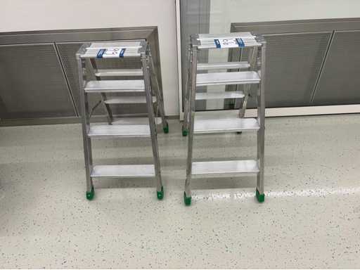 Josef Steiner - D3 SCH - Aluminium double stepladders