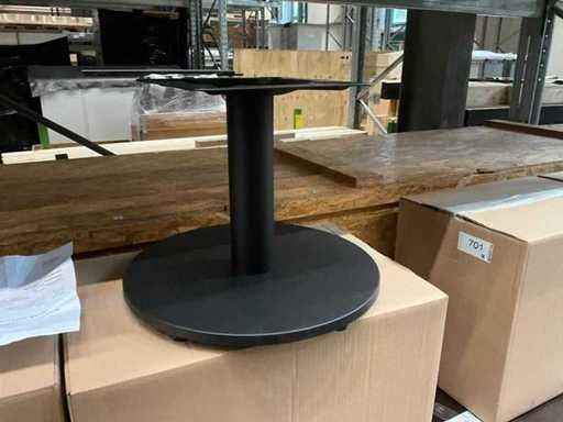 4 stukken tafelpoten zwart mat NIEUW zware bodemplaat 45cm, kolom 30cm, NIEUW in originele verpakking