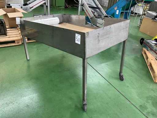 S/s mobile collection table