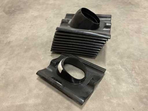 Burgerhout PE sneldekpan F 1P 40.045.36.09 Doorvoerpan (10x)