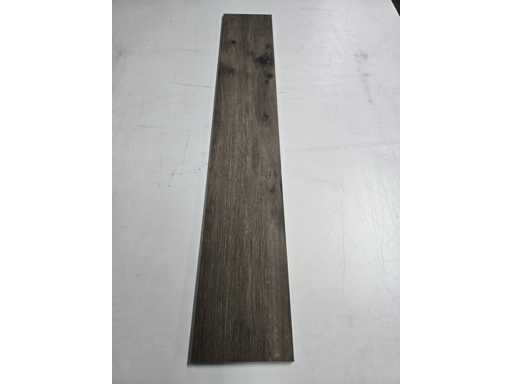 Lato in legno in ceramica Kronos 20x120cm - Marrone - 4,32m²