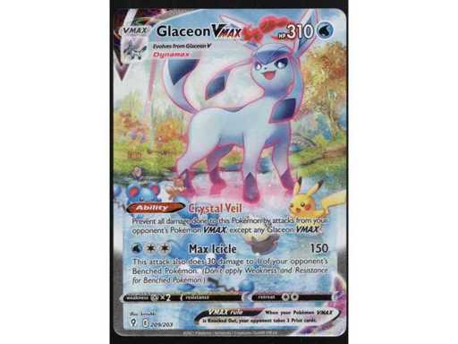 2021 Glaceon VMAX Alterned Art Evolving Skies 209/203 Pokémon card