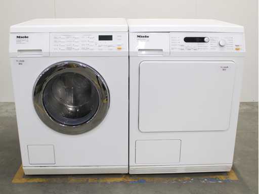 Aparat de spălat Miele W 5933 SoftCare System & Uscător Miele T 8841 C SoftCare System