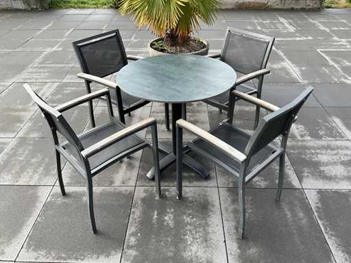 Satelliet - Stapelbare terrasstoel (12x)