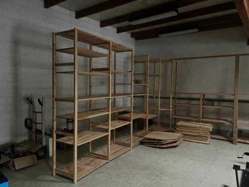 IVAR Wandrek – modulair houten rekken (lot)