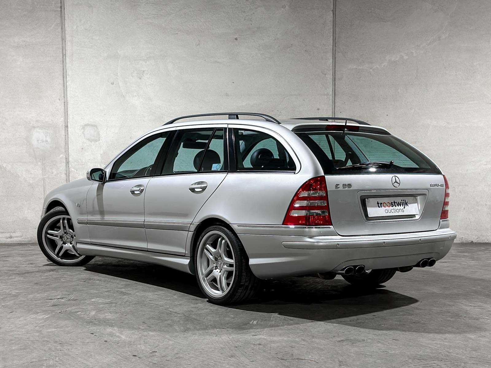 Mercedes-Benz C55 Combi AMG 5.4 V8 367pk 2005 C-klasse, JSZ-04-G Youngtimer