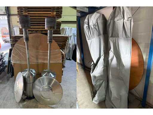 Hendi - Terrasverwarmers met hoes (2x)