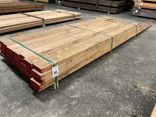 Europees eiken planken 40 mm geschaafd ca. 0,458 m³