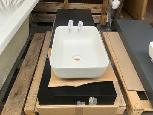 Revital Wastafelmeubel met waskom 140cm