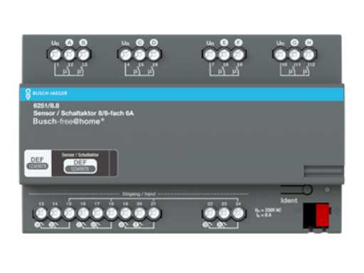 Busch-Jaeger - 6251/8.8 - 2CKA006220A0024 - Actionneur à interrupteur 8 branches