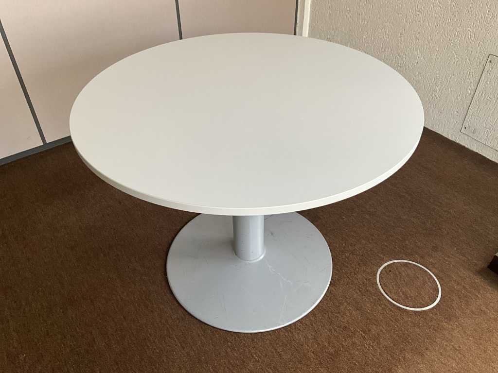 3x Ronde tafel - grijze voet 100x75