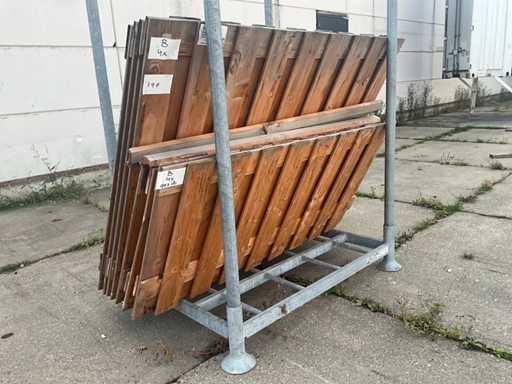 Paravan de gr?din? 19 scânduri Douglas (8x)