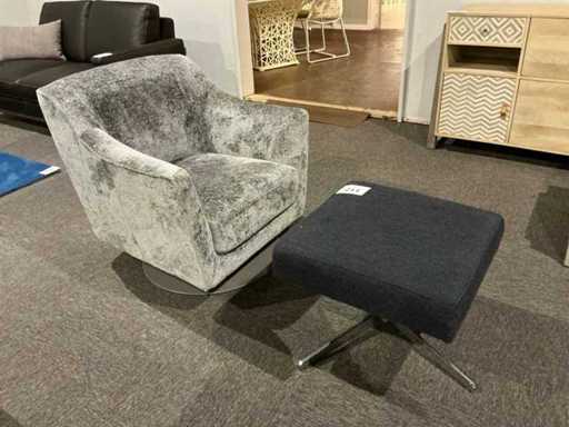 LOIUDIC & Fauteuil D + repose-pieds