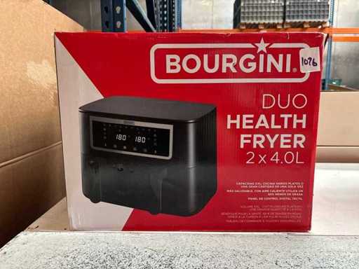 Bourgini Duo Airfryer XXL – 8L – Dual Zone – Touch Screen