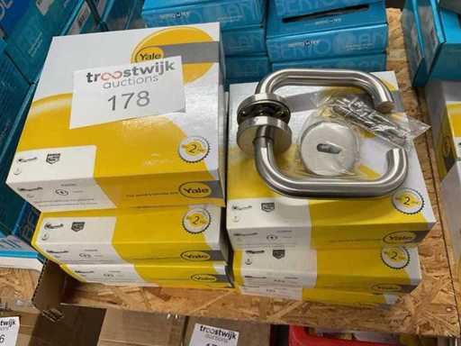 7 Edelstahl-Türgriffe