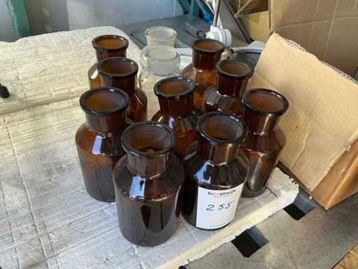 Apothecary bottle 2 liters (10x) with cut neck