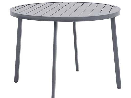 GREEN LOUNGE ronde tuintafel, gemaakt van weerbestendig aluminium, Ø 100 cm