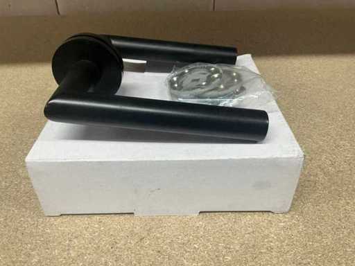 Schwarze Türbeschläge aus Edelstahl aus Hartmessing (25x)