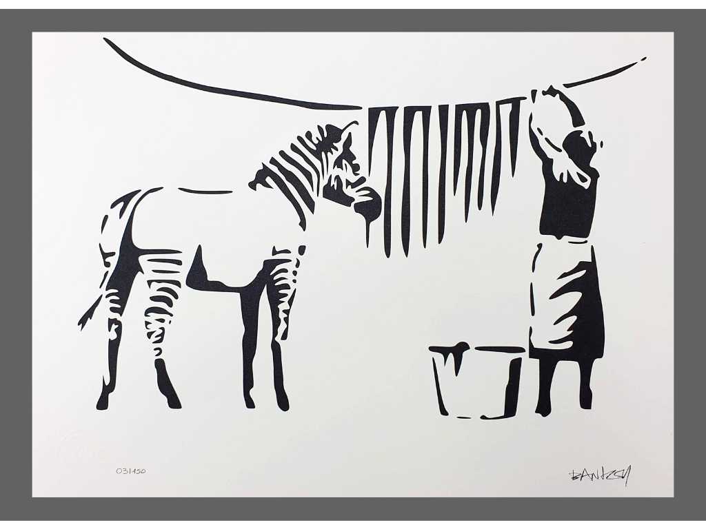 Banksy - Washing Zebra - Lithografie
