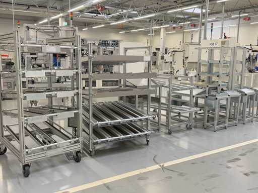   Beaucoup d’étagères / rayonnages dynamiques