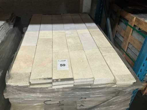 Batch of natural stone tiles