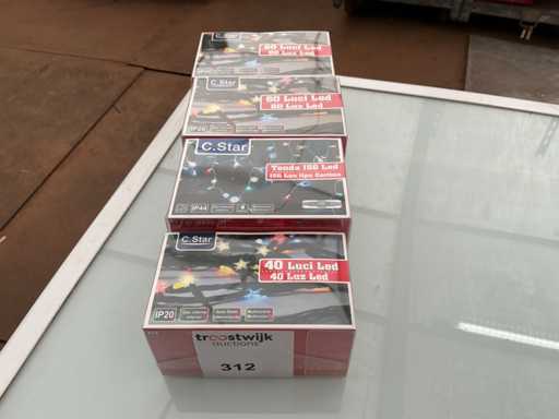 C.Star. IP20+IP44. Weihnachten LED-Beleuchtung. (4-fach)