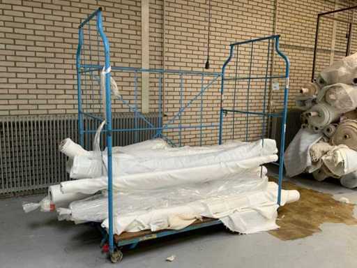 Carrello da trasporto includendo stock di prodotti semifiniti MTF