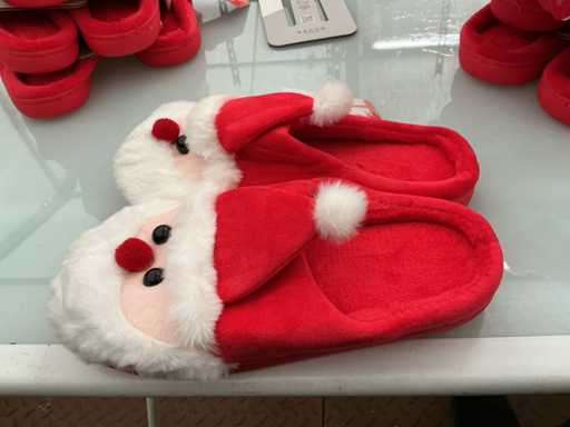 Weihnachtspantoffeln für Damen. (5-fach)