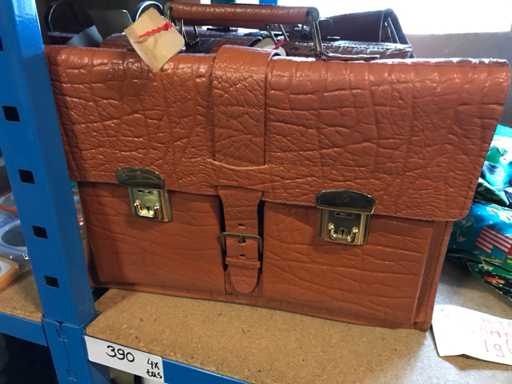 Vintage schooltas (4x)