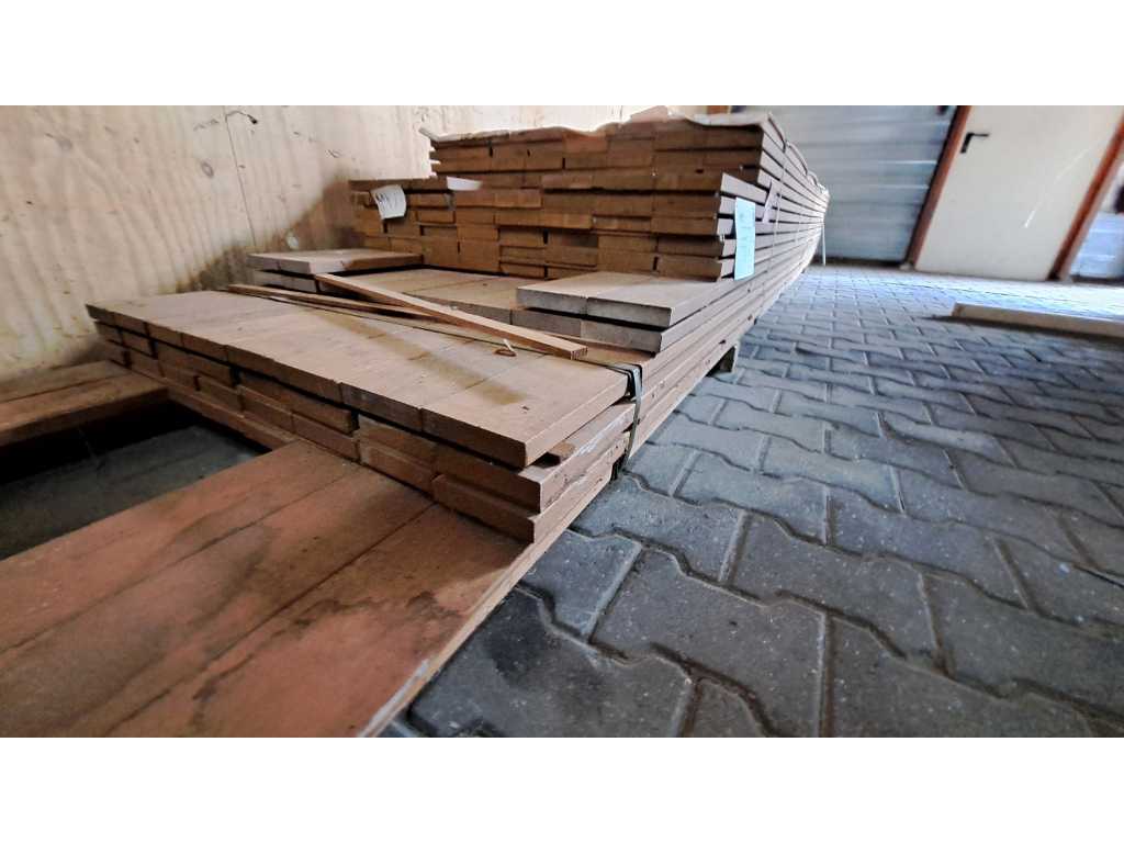 Ipé hardhouten planken geschaafd 25x120mm, lengte divers 335cm tm 460cm (119x)