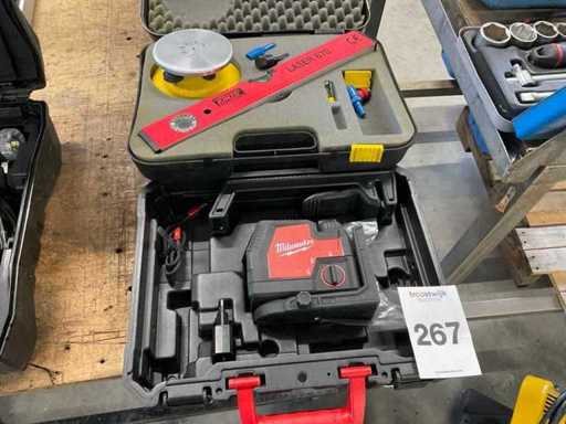 Milwaukee, stabila L4 CLL Line laser and laser set