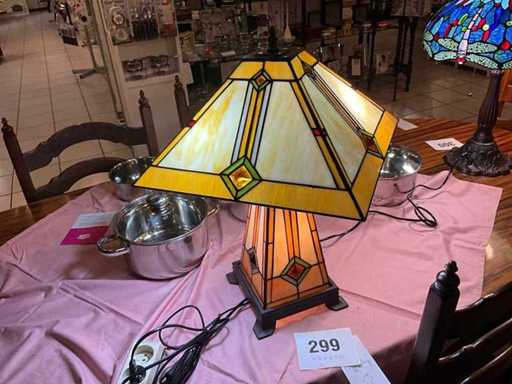 Tiffany Lampă de masă Art Deco