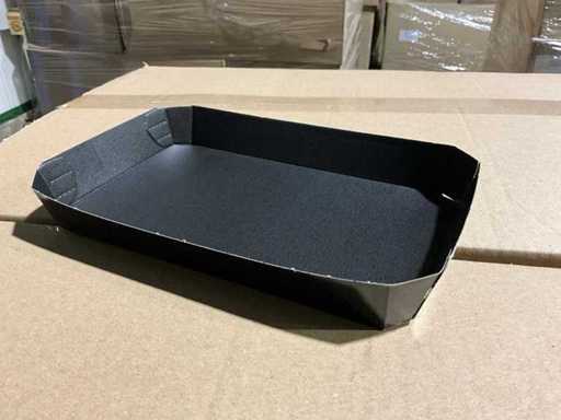 Vine tomatoes black cardboard packaging trays (12750x)